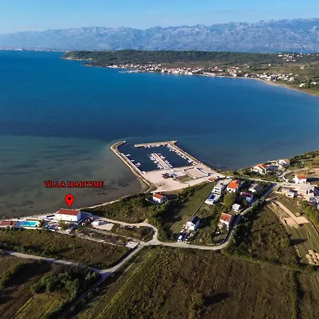 Maritime - Exklusive Strandvilla Mit Beheiztem Pool, Grillhuette & Meerblick Bei Zadar Вилла Любач