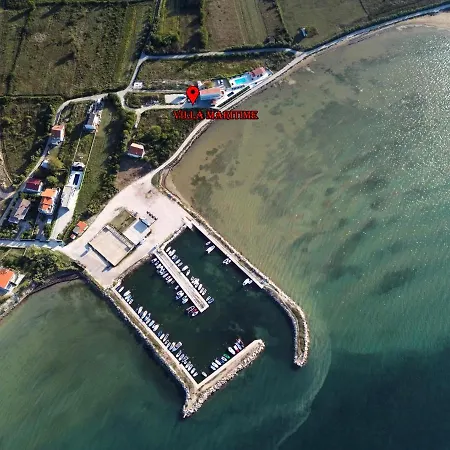 Maritime - Exklusive Strandvilla Mit Beheiztem Pool, Grillhuette & Meerblick Bei Zadar