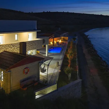 Maritime - Exklusive Strandvilla Mit Beheiztem Pool, Grillhuette & Meerblick Bei Zadar ヴィラ Ljubač