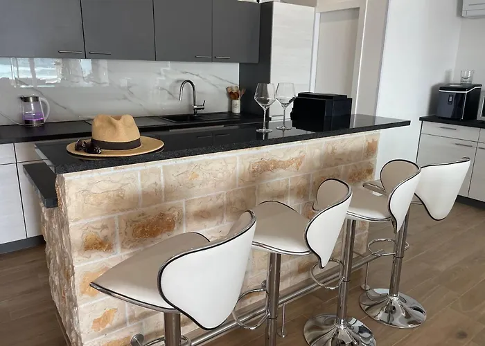 Maritime - Exklusive Strandvilla Mit Beheiztem Pool, Grillhuette & Meerblick Bei Zadar 빌라